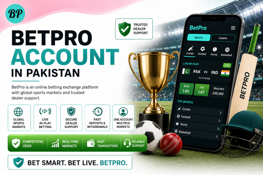 Verified BetPro Account in Pakistan
