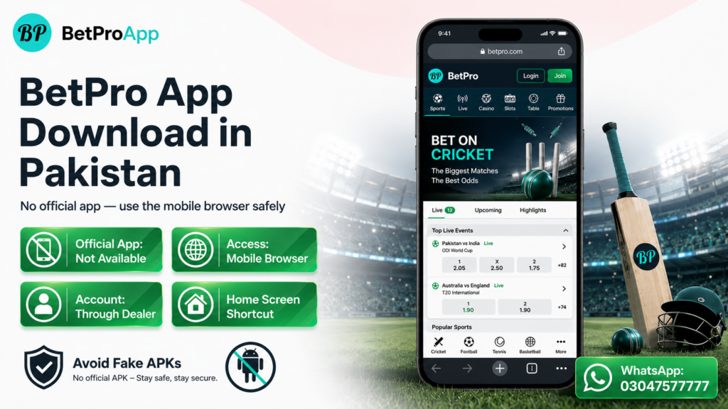 BetPro App Download in Pakistan